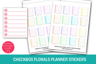 Checkbox Florals Planner Stickers-Floral: A Splash of Color and Functionality