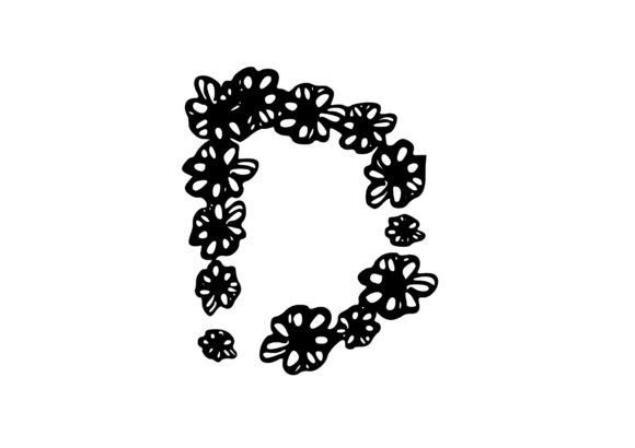 Discover the Beauty of Mono Letter ‘D’ Floral Design