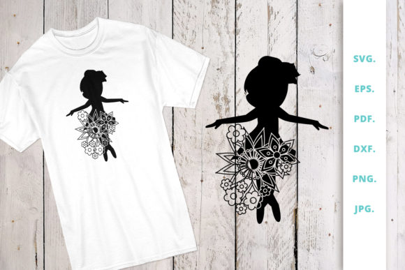 Discover the Charm of Floral Ballerina Silhouette 3 for Your Creative Projects