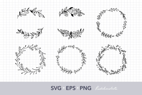Discover the Versatile Floral Wreath Clipart Set for Your Creative Projects