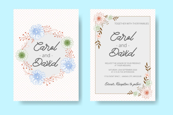 Elegant Floral Wedding Card: A Perfect Blend of Beauty and Elegance