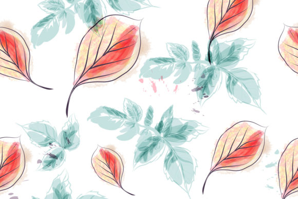 Embrace the Beauty of Spring with Vector Floral Patterns in Blue Leaves