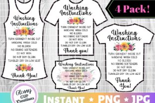 Enhance Your Laundry Routine with Garment Care Cards - Floral