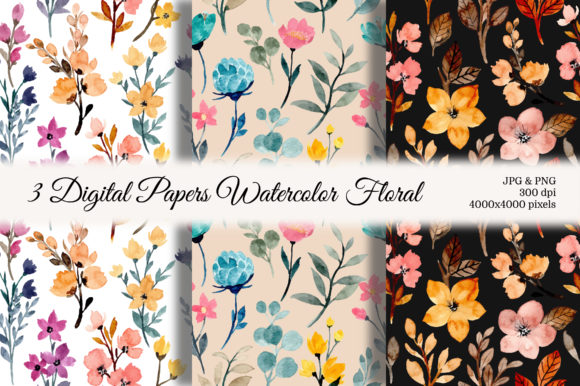 Explore the Beauty of Seamless Pattern Floral Watercolor 103