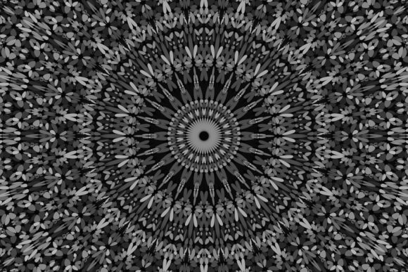 Explore the Elegance of Grey Floral Mandala