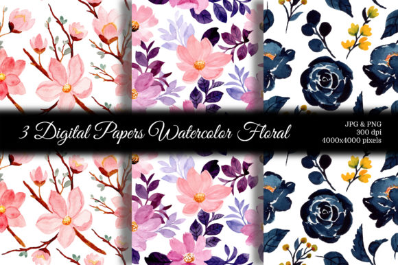 Exploring Seamless Pattern Floral Watercolor 105: A Versatile Design Solution