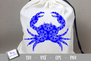 Exploring the Versatility of Crab with Floral Mandala in Creative Projects