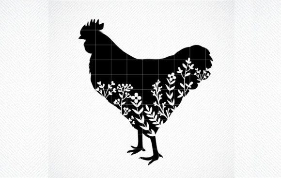 Exploring the Versatility of Floral Chicken Silhouette SVG for Creative Projects