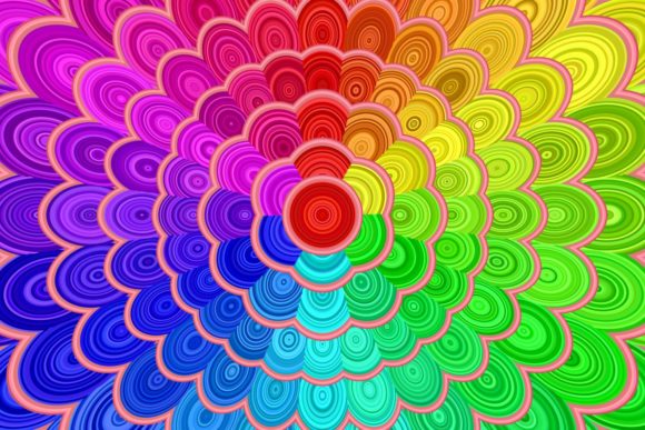 Exploring the Versatility of Rainbow Floral Mandala Backgrounds