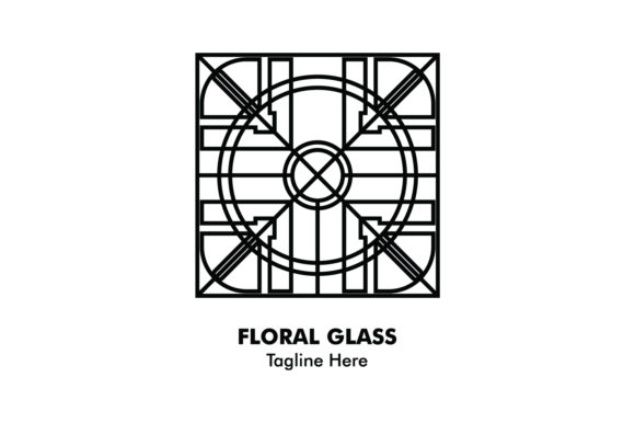 Floral Black and White Ornaments Logo: A Timeless Design for Your Brand