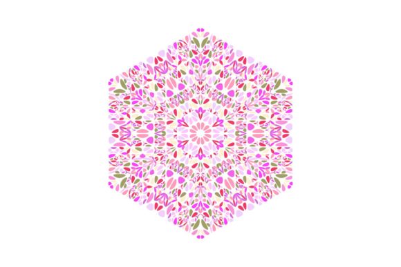 Floral Hexagon Design: A Versatile and Elegant Element for Modern Projects