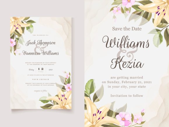 Floral Invitations for Your Special Day