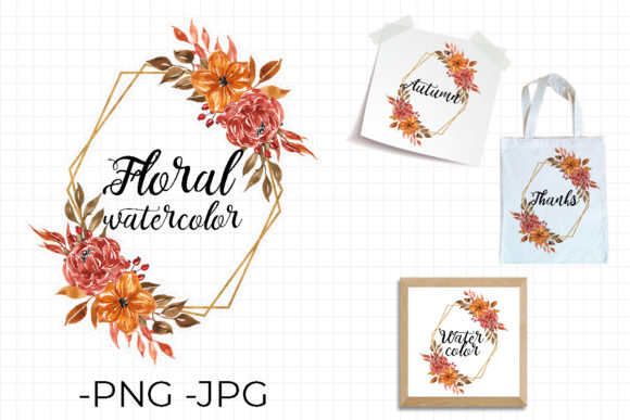 Floral Watercolor Autumn Frame Set: A Strategic Design Asset for Creative Projects