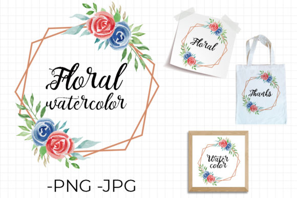 Floral Watercolor Frame Set V2: A Versatile Design Tool