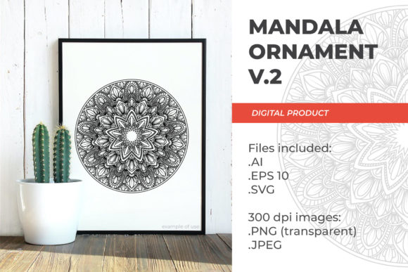 Integrating Mandala - Floral Vintage - V.2 into Your Creative Workflow