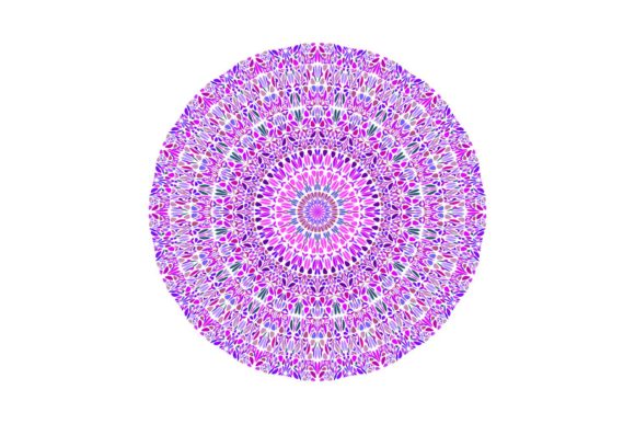 Round Colorful Circular Floral Mandala: A Versatile Tool for Creative and Professional Projects