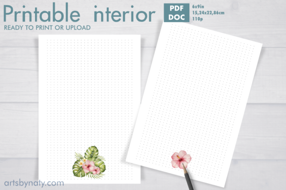 The Floral Bullet Journal KDP Bujo: A Delicate and Feminine Planner for Your Creative Needs