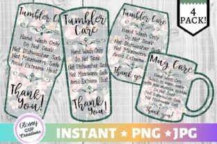 Understanding and Utilizing Tumbler Care Cards - Green Floral