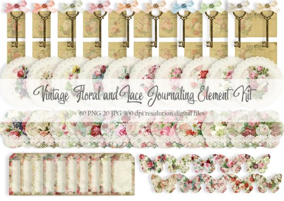 Vintage Floral Journaling Kit for Creative Projects